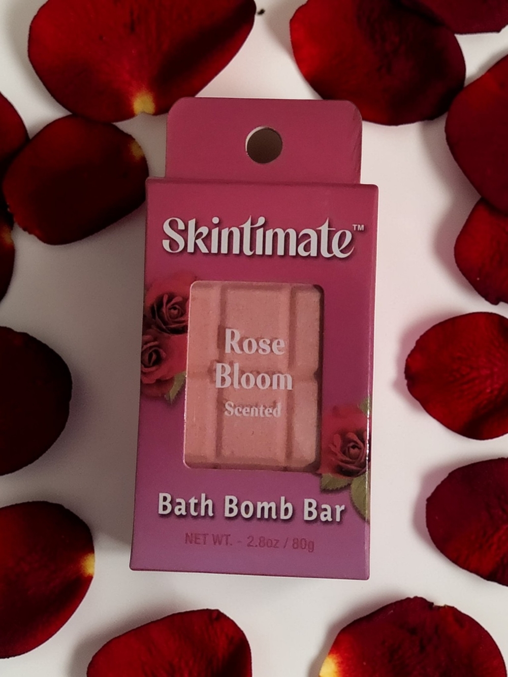 Skintimate Rose Bloom Scented Bath Bomb Bar